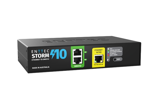 Storm10 – 10-universe Ethernet to DMX adpater